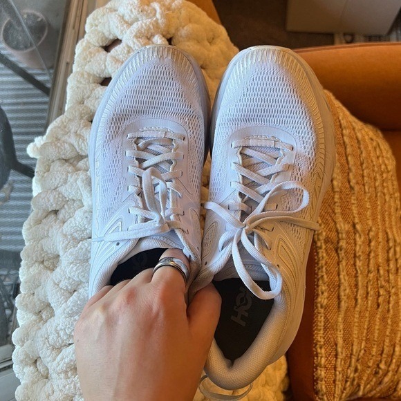 Hoka One One Men's White/White Bondi 7, White, Size 8 - Picture 3 of 11